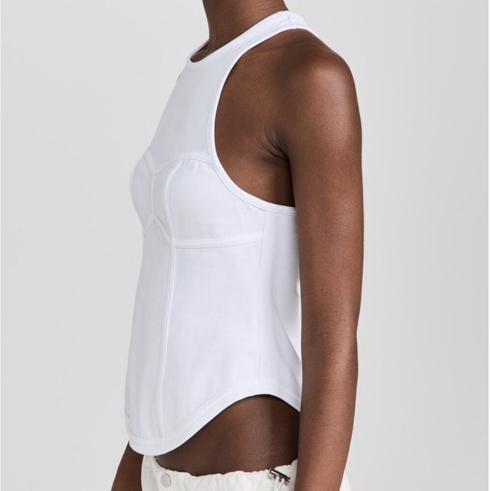 A.L.C. White Sculpted Racerback Tank - Picture 4 of 10
